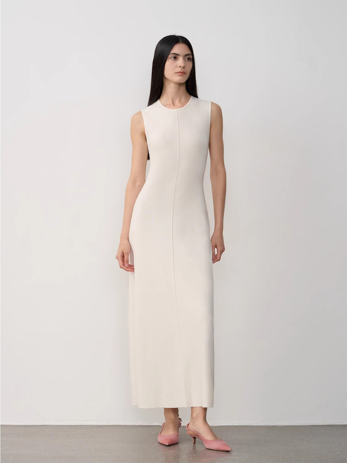 Fireladyfur Women's Merino Wool Knit Dress Island Letters